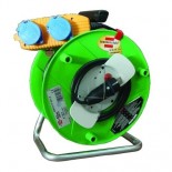Enrollacables industrial Brennenstuhl IP44 de 50 metros H05VV-F3G1.5+DSS 290mm
